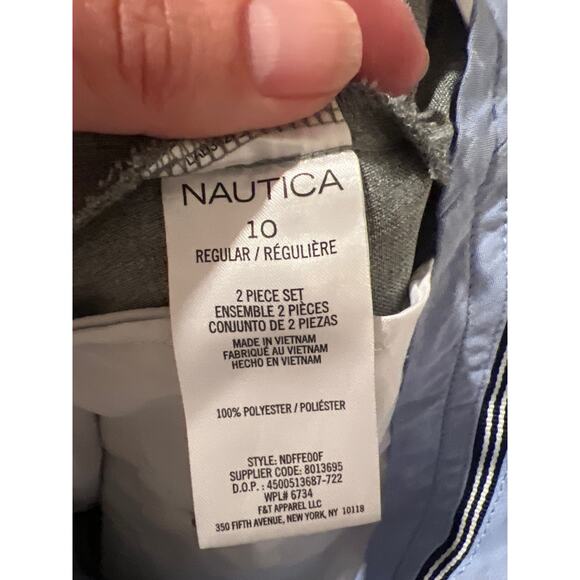Nautica, Boys, Gray Suit Set, Packet and Pants, Size 10 1404C - Picture 7 of 7